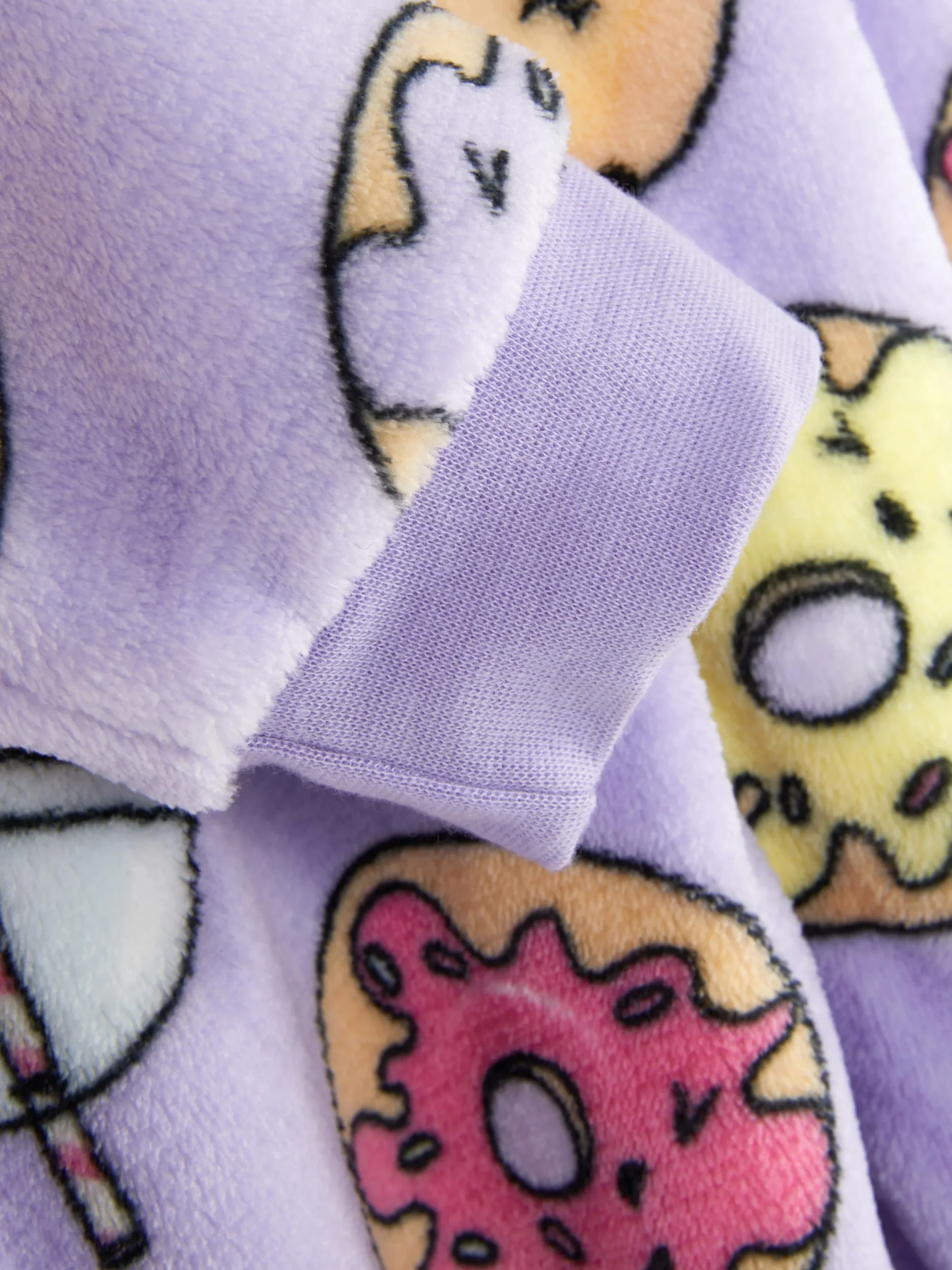 Sweat À Capuche Et Combinaison|Primark Combinaison En Polaire à Motifs Aliments Lilas