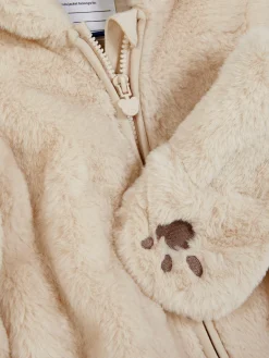 Grenouillères Et Gigoteuses|Primark Combipilote Ours En Fausse Fourrure Beige