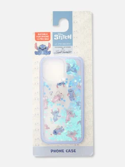 Coques De Téléphone|Primark Coque Pour Téléphone à Paillettes Disney Lilo & Stitch Angel Bleu