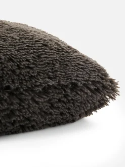 Coussins Et Housses De Coussins|Primark Coussin Carré En Fausse Fourrure Gris