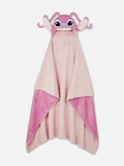 Linge De Lit Et Couvertures|Primark Couverture à Capuche Disney Lilo & Stitch Angel Rose