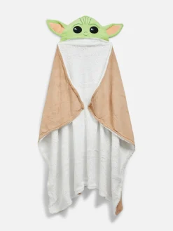 Couvertures Et Jetés De Lit|Primark Couverture à Capuche Star Wars Bébé Yoda Marron