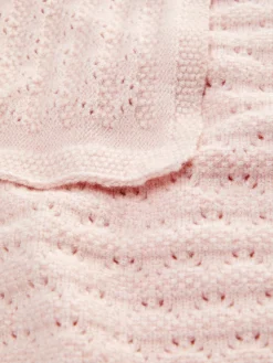 Linge De Lit Et Couvertures|Primark Couverture Bébé En Pointelle Rose