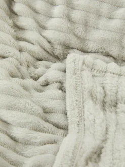 Couvertures Et Jetés De Lit|Primark Couverture Large Côtelée Gris clair