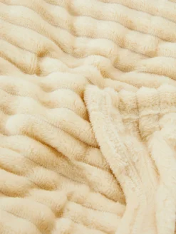 Couvertures Et Jetés De Lit|Primark Couverture Large Côtelée Crème