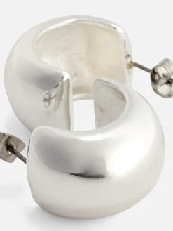 Bijoux|Primark Créoles Demi-cercle épaisses Blanc