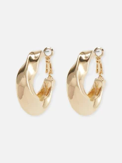 Bijoux|Primark Créoles Incurvées Jaune