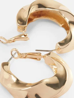 Bijoux|Primark Créoles Incurvées Jaune