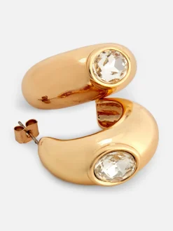 Bijoux|Primark Créoles épaisses à Fausses Gemmes Rita Ora Jaune