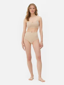 Sous-Vêtements Gainants|Primark Culotte Taille Haute Amincissante Sans Coutures Taupe