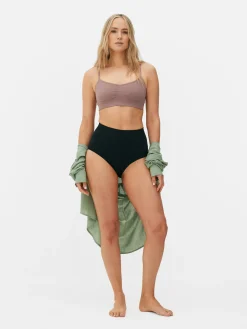 Sous-Vêtements Gainants|Primark Culotte Taille Haute Amincissante Sans Coutures Noir