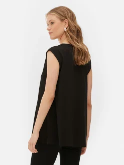 Hauts Et T-Shirts|Primark Débardeur à Col En V Sans Manches Noir