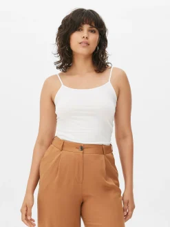 Hauts Et T-Shirts|Primark Débardeur Caraco Stretch Blanc