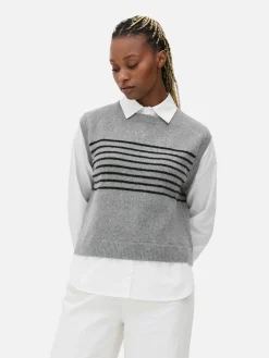 Chemises Et Blouses|Primark Débardeur Chemise 2-en-1 Superposé Gris