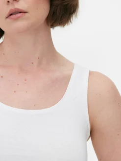 Hauts Et T-Shirts|Primark Débardeur Classique En Coton Blanc