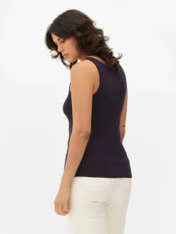 Hauts Et T-Shirts|Primark Débardeur Décolleté Bleu marine