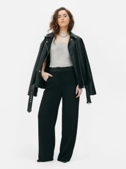 Hauts Et T-Shirts|Primark Débardeur Décolleté En Tissu Stretch Gris chiné