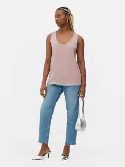 Hauts Et T-Shirts|Primark Débardeur Décontracté Essential Rose