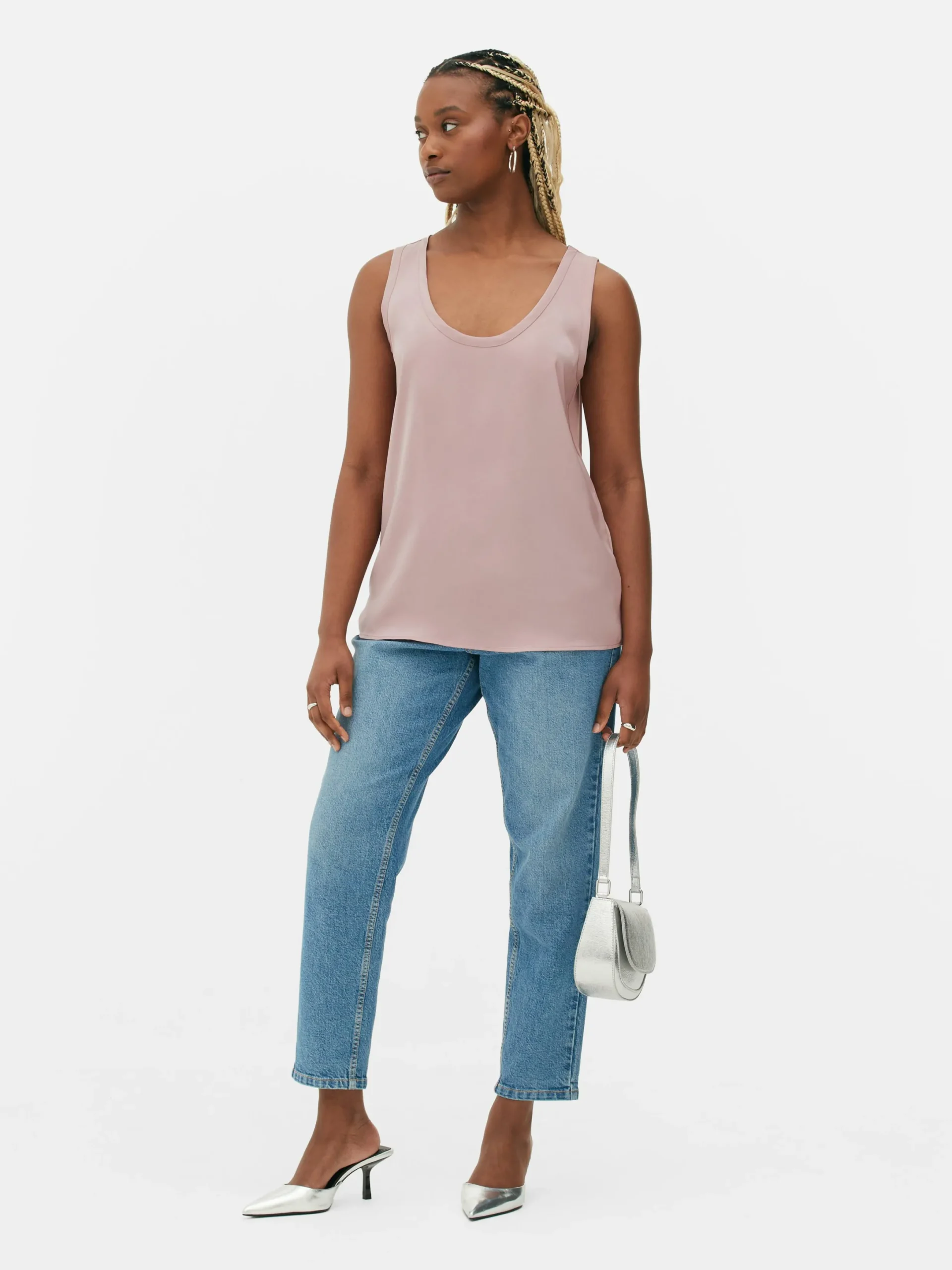 Hauts Et T-Shirts|Primark Débardeur Décontracté Essential Rose