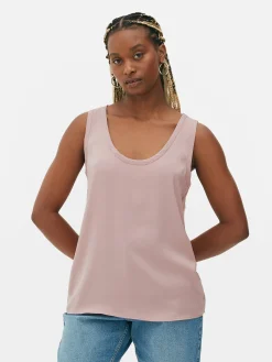 Hauts Et T-Shirts|Primark Débardeur Décontracté Essential Rose