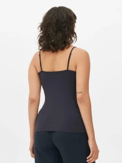 Hauts Et T-Shirts|Primark Débardeur En Coton Stretch Bleu marine