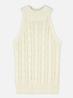 Hauts Et T-Shirts|Primark Débardeur En Maille Torsadée Ivoire