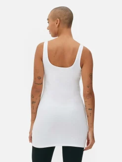 Hauts Et T-Shirts|Primark Débardeur Long Blanc
