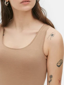Hauts Et T-Shirts|Primark Débardeur Stretch Nude