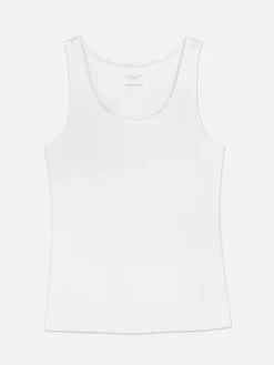 Hauts Et T-Shirts|Primark Débardeur Stretch Décolleté Blanc