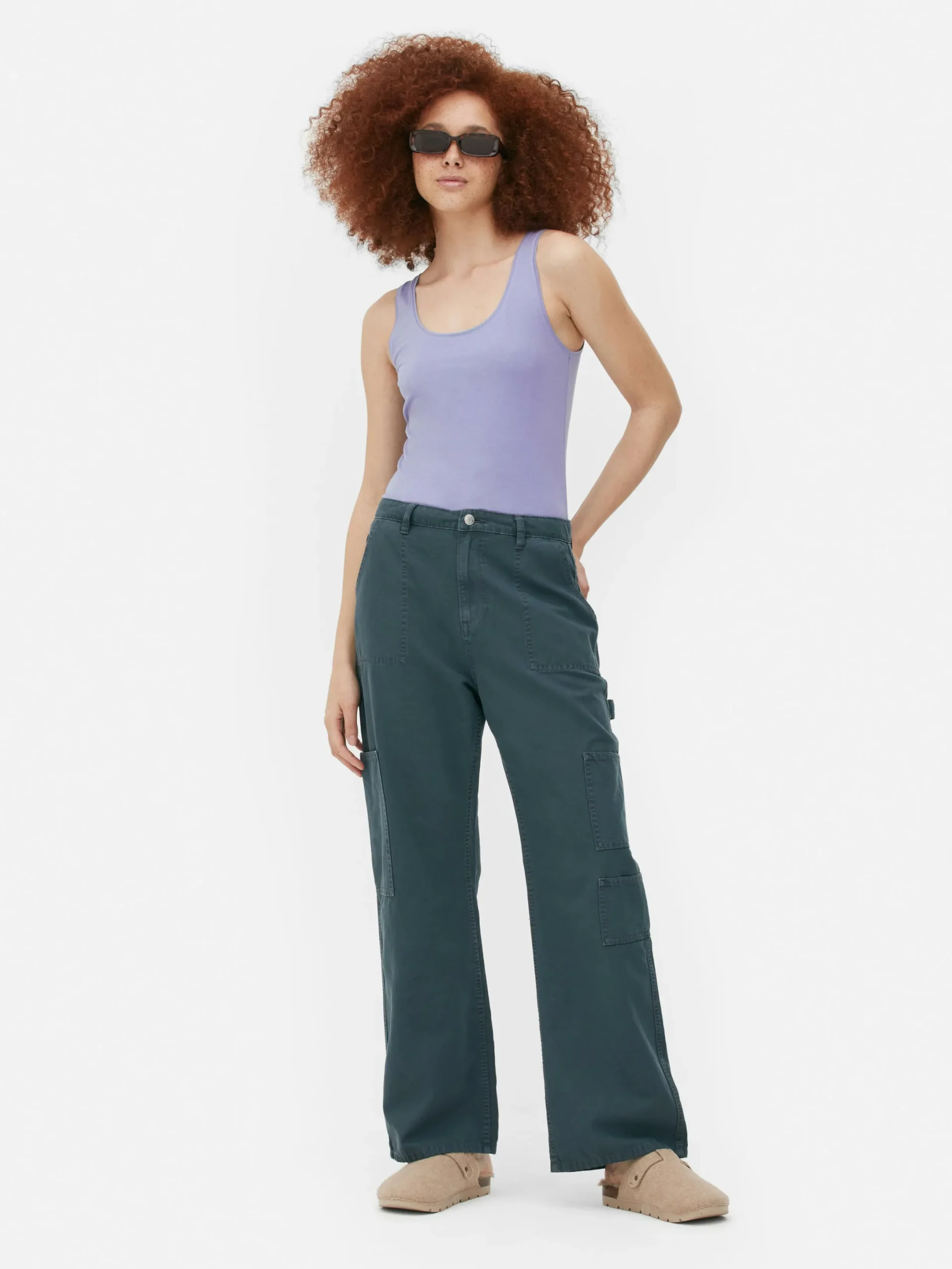 Hauts Et T-Shirts|Primark Débardeur Stretch Décolleté Essential Bleu foncé
