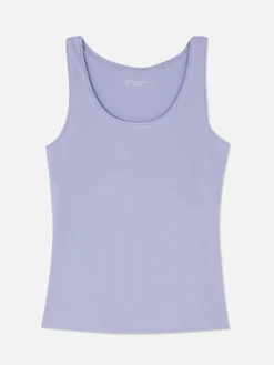 Hauts Et T-Shirts|Primark Débardeur Stretch Décolleté Essential Bleu foncé