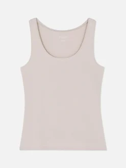 Hauts Et T-Shirts|Primark Débardeur Stretch Décolleté Essential Grège