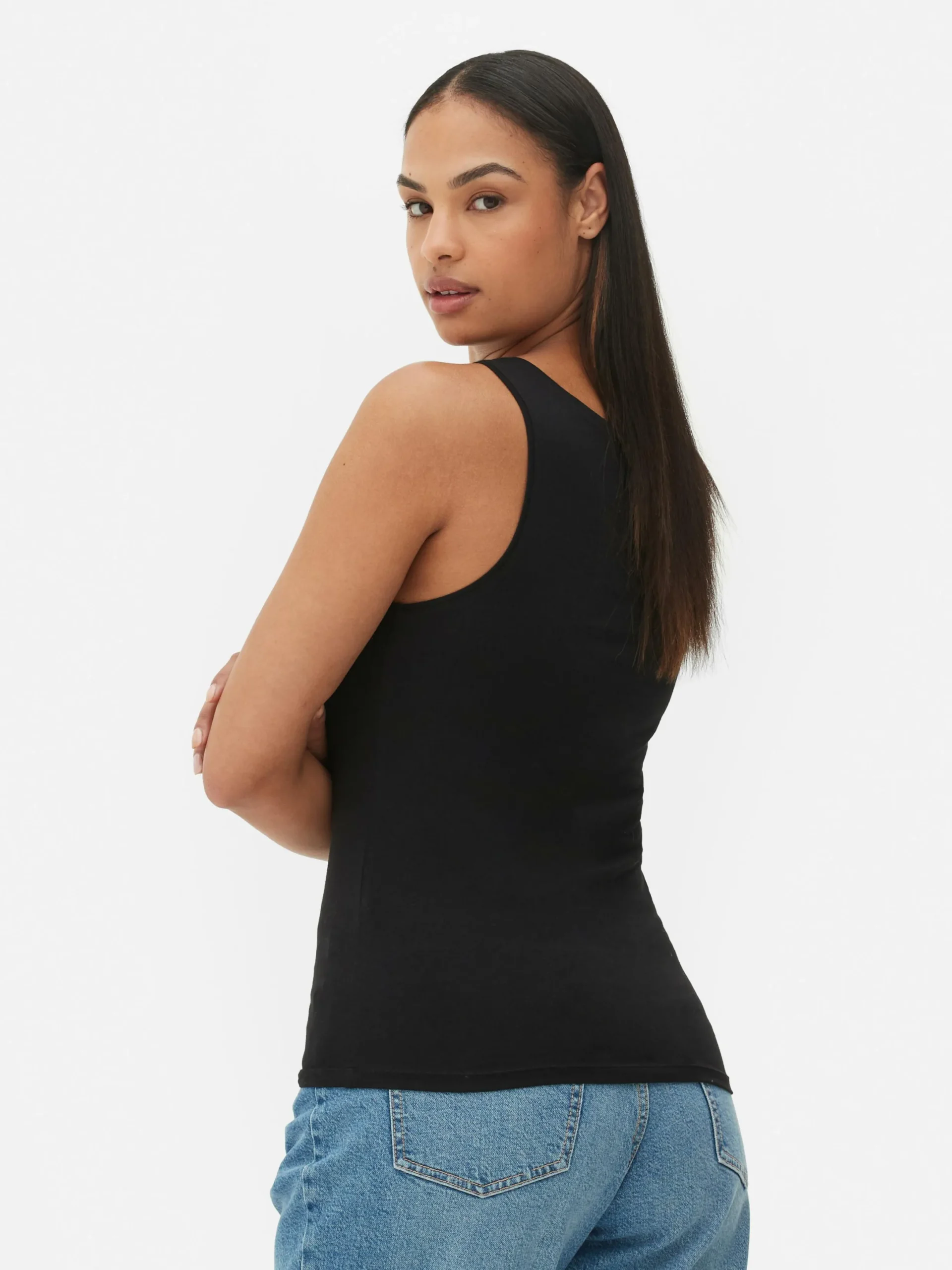 Hauts Et T-Shirts|Primark Débardeur Stretch Essential Noir