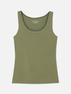 Hauts Et T-Shirts|Primark Débardeur Stretch Essential Kaki