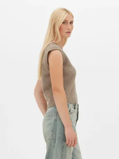 Pulls Et Gilets|Primark Débardeur Tricoté à Col En V Taupe