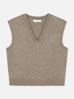 Pulls Et Gilets|Primark Débardeur Tricoté à Col En V Taupe