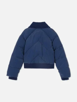 Manteaux Et Vestes|Primark Doudoune à Col Bleu marine