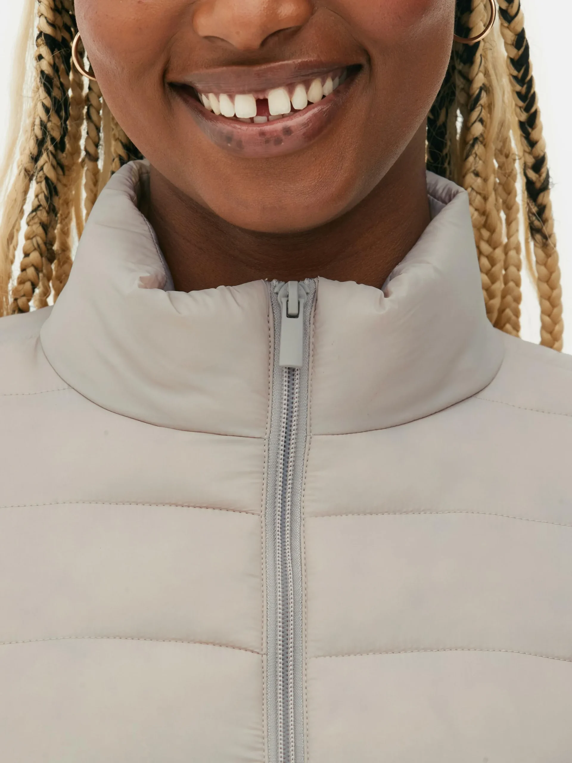 Manteaux Et Vestes|Primark Doudoune à Col Cheminée Naturel