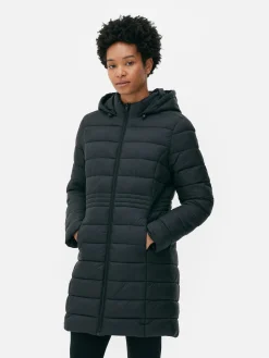 Manteaux Et Vestes|Primark Doudoune Longue Ultra-légère Noir