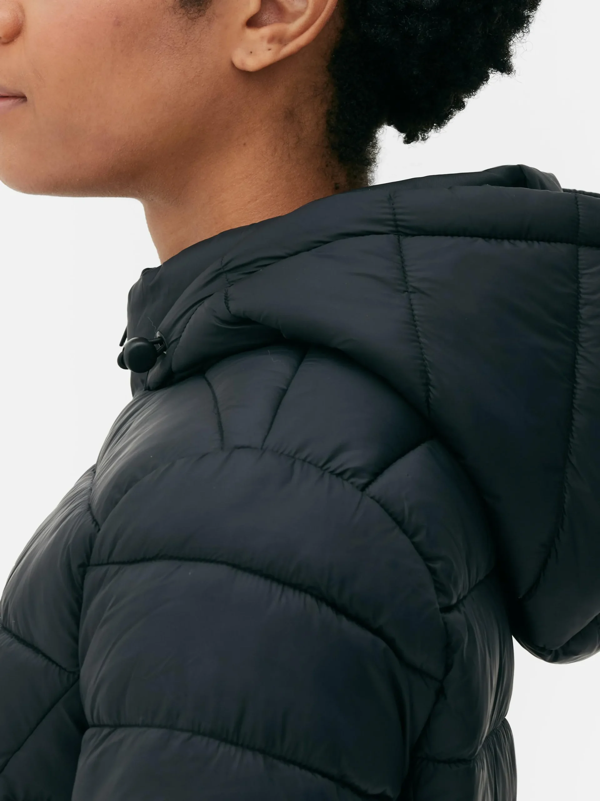 Manteaux Et Vestes|Primark Doudoune Longue Ultra-légère Noir