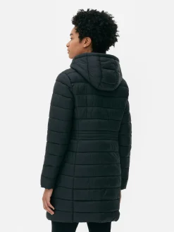 Manteaux Et Vestes|Primark Doudoune Longue Ultra-légère Noir
