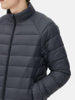 Manteaux Et Vestes|Primark Doudoune Matelassée à Col Cheminée Essential Anthracite