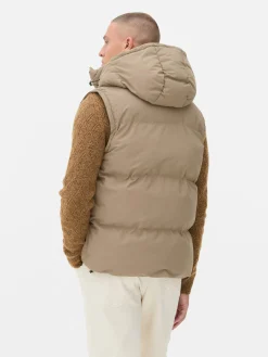 Manteaux Et Vestes|Primark Doudoune Sans Manches à Capuche Fauve