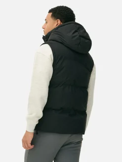 Manteaux Et Vestes|Primark Doudoune Sans Manches à Capuche Noir