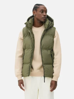 Manteaux Et Vestes|Primark Doudoune Sans Manches à Capuche Vert