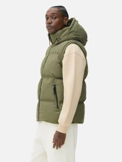 Manteaux Et Vestes|Primark Doudoune Sans Manches à Capuche Vert