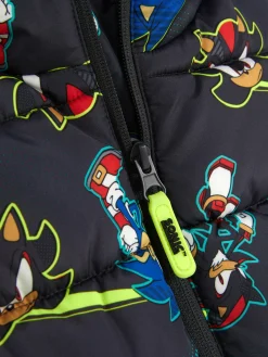 Manteaux Et Vestes|Primark Doudoune Sans Manches Sonic Le Hérisson Sonic Anthracite