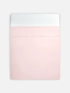 Draps Et Taies D'Oreillers|Primark Drap Plat King Size Rose clair