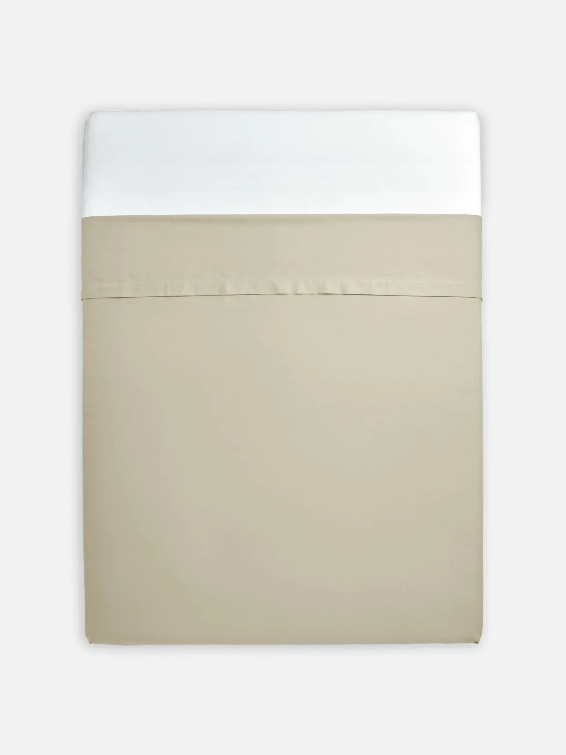 Housses De Couette Et Parures De Lit|Primark Drap Plat King Size En Coton Taupe