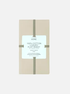 Housses De Couette Et Parures De Lit|Primark Drap Plat King Size En Coton Taupe